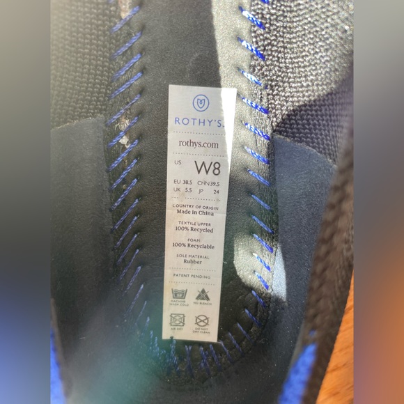 Rothy’s black ballet flats- classic addition size 8 - Picture 6 of 8